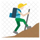 Adventurer Explorer Person Hiker Icon