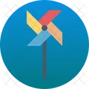 Aerogenerator Windrad Windgenerator Symbol