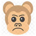 Aggressive Monkey Face Monkey Head Emoji Icon