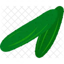 Agriculture Green Cucumber Icon