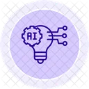 Ai Driven Innovation Color Circle Icon Icon