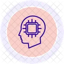 Ai Mind Chip Line Icon Icon