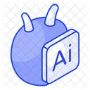 Artificial Intelligence Robot Icon