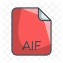 Aif Audio Datei Symbol