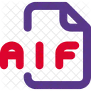 AIF Datei Audiodatei Audioformat Symbol