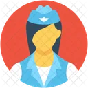 Air Hostess Stewardess Icon