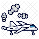 Airplane Exhaust Pollution Icon