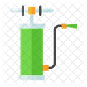 エアポンプ、空気圧ポンプ、ガレージ機器 アイコン