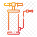 エアポンプ、空気圧ポンプ、ガレージ機器 アイコン