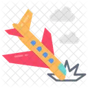 Airplane Accident Plane Crashes Aeronautical Accidents Icon