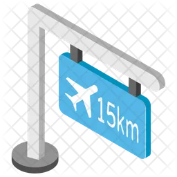 Airport Guidepost  Icon