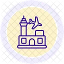 Airport Line Icon Icon