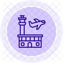 Airport Line Icon Icon