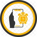 Alarm Hand Holding Phone Alert Icon