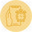 Alarm Hand Holding Phone Alert Icon