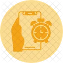 Alarm Hand Holding Phone Alert Icon