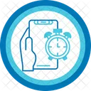 Alarm Hand Holding Phone Alert Icon