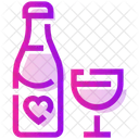 Valentine Day Alcohol Drink Icon