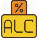 Alc Alcohol Percent Icon