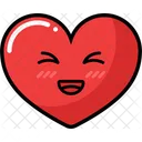 Establecer Icono De Corazon Emocion Emogi Icono