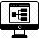 Algorithm Flowchart Network Icon