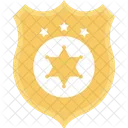 Sheriff Insignia Justicia Icono