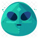 Alien Emoji Face Icon