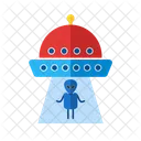 Alien Abduction Ufo Icon