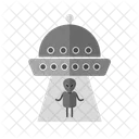 Alien Abduction Ufo Icon