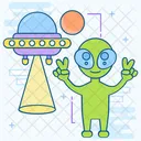 Alien Lifeform Extraterrestrial Life Icon