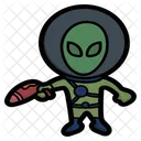 Gun Alien Vector Icon