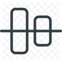Align Object Horizontal Icon