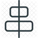 Align Object Vertical Icon