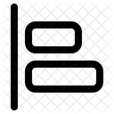 Align Left Horizontal Alignment Object Alignment Icon