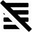 Align Slash  Icon
