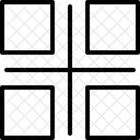 Aligner Selectionne Art Icône