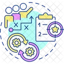 Alignment of strategy and tactics  Icon