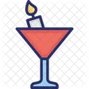 Alkohol Cocktail Glas Symbol