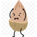 Almond Cute Bean Seed Icon