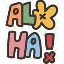 Aloha Hawaii Greeting Icon