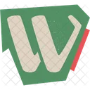 Alphabet Clipping Education Icon