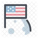 American Flag Climb Icon