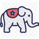 American Democratic Symbol American Emblem Elephant Symbol Icon