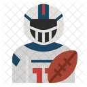 Amerikanischer Footballspieler  Symbol