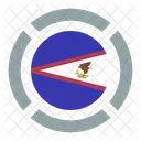 Amerikanisch Samoa Flagge Symbol