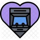 Amor Por Los Juegos Amor Por Los Juegos Corazon De Las Maquinas Arcade Icono