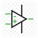 Operationnel Amplificateur Circuit Icône