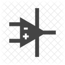 Operationnel Amplificateur Circuit Icône
