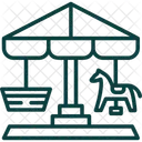 오락 회전목마 성 아이콘