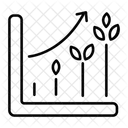 Crescimento Organico Analise De Crescimento Grafico De Crescimento Ícone